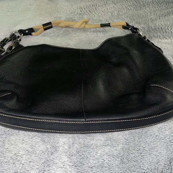 Authentic PRADA Vitello Daino Black Rope Knot Hobo - Picture 9 of 14